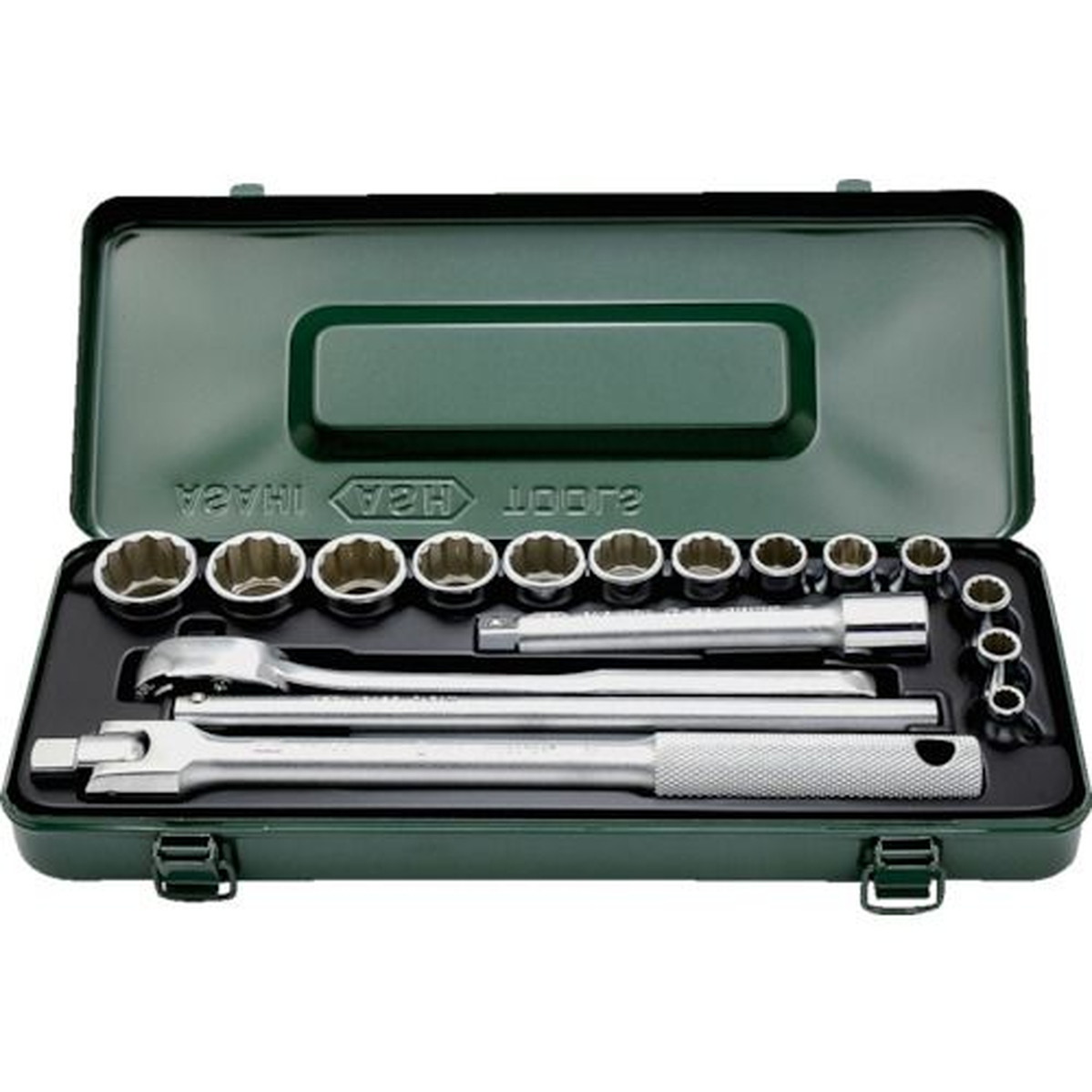 【期間限定!対象商品P2～20倍】 ＡＳＨ　ソケットレンチセット１２．７□&times;１７ＰＣＳ　1Ｓ (VO4131)｜福祉用具のバリューケア