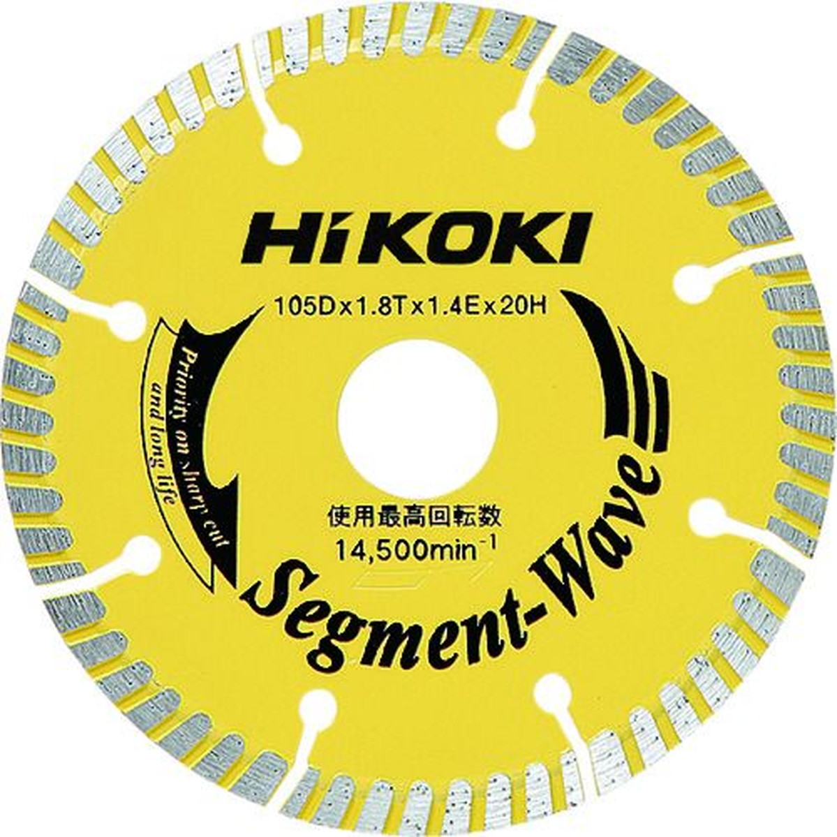 【SS押さえる 38万商いもの以上10%OFF】 ＨｉＫＯＫＩ 金剛石車輪 １０５粍 波型一部分印字機 1枚 (00324618)