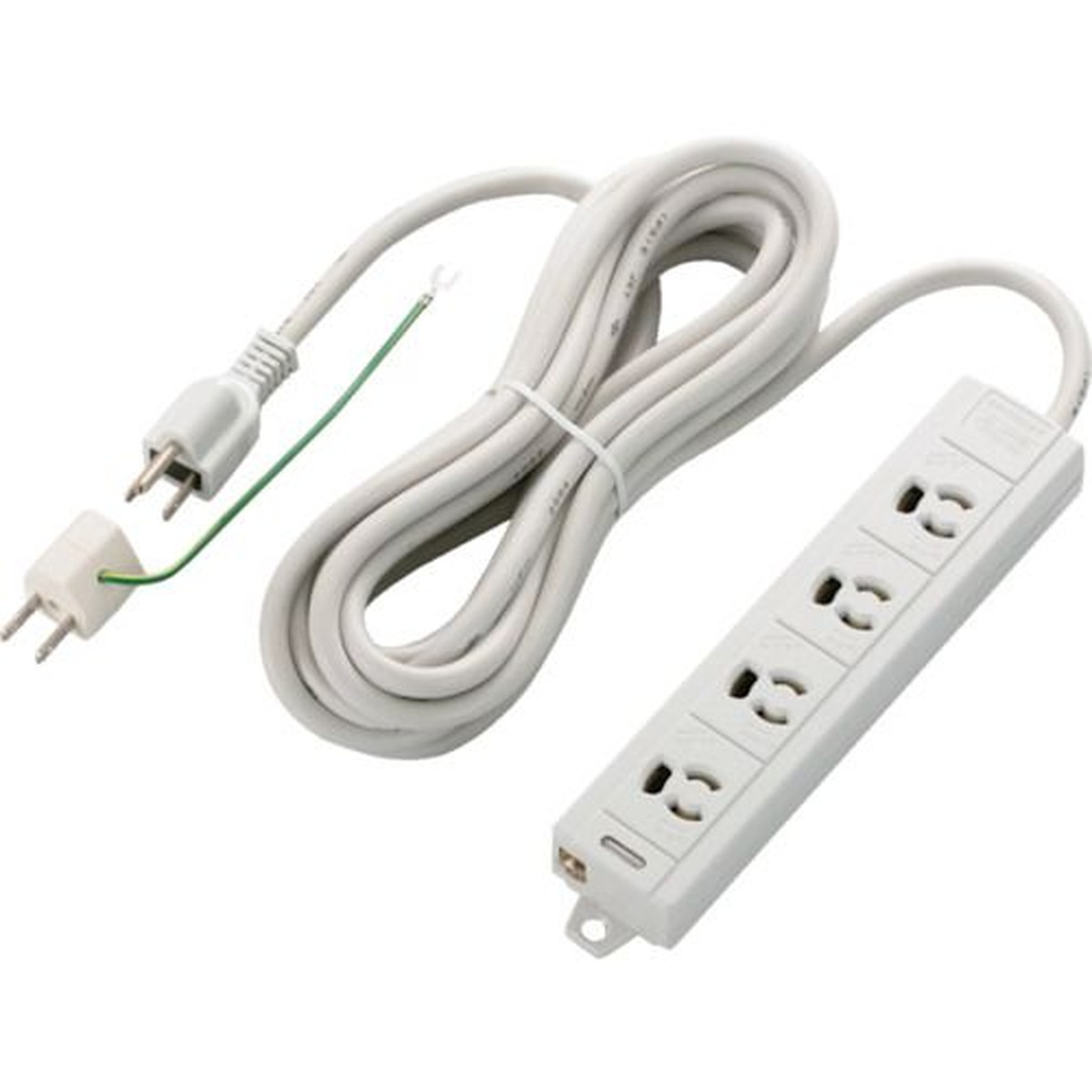 【期間限定!対象商品P2～20倍】 ＥＬＥＣＯＭ　ＥＵＲｏＨＳ指令準拠抜け止めＰＣタップマグネット付／３Ｐ４口／５ｍ　1個 (TECOH3450NM)