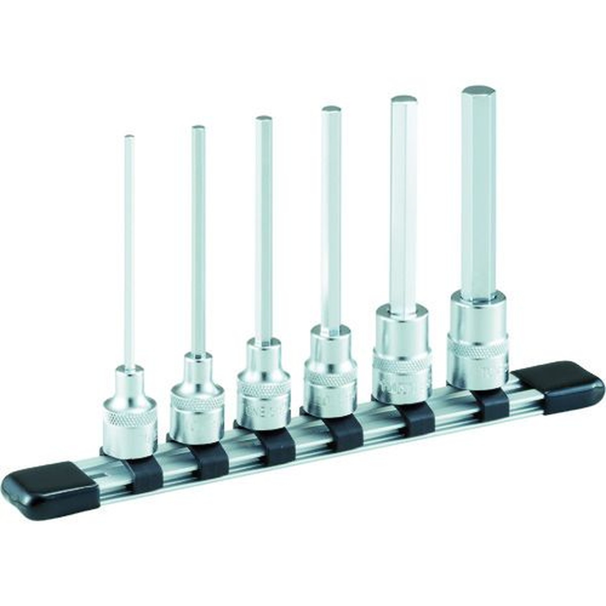 【期間限定!対象商品P2～20倍】 ＴＯＮＥ　ロングヘキサゴンソケットセット（ホルダー付）　６ｐｃｓ　差込角９．５ｍｍ　1Ｓ (HH306L)