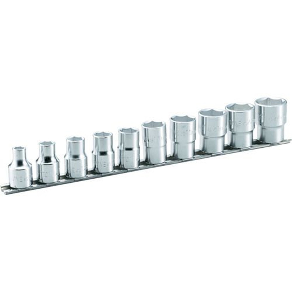 【期間限定!対象商品P2～20倍】 ＴＯＮＥ　ソケットセット（６角・ホルダー付）　１０ｐｃｓ　差込角１２．７ｍｍ　1Ｓ (HS410)