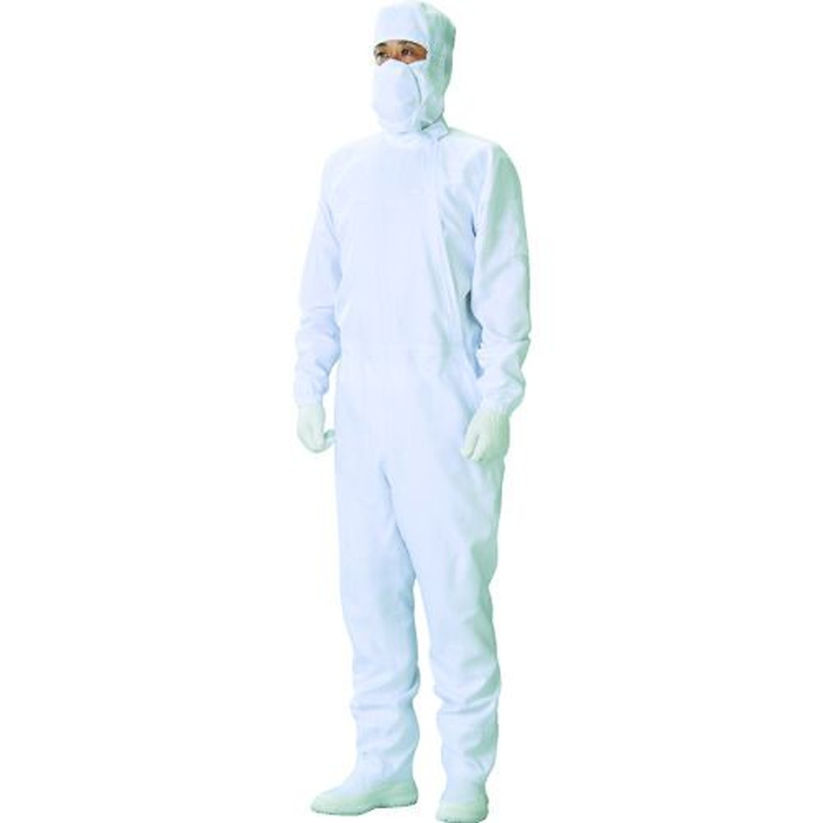【期間限定!対象商品P2～20倍】 ＡＤＣＬＥＡＮ　クリーンルーム用ウェア　ＡＤＣＬＥＡＮ　クリーンスーツ　白　Ｓ　着丈１５７～１６４ｃｍ　1着 (CH11031S)｜福祉用具のバリューケア