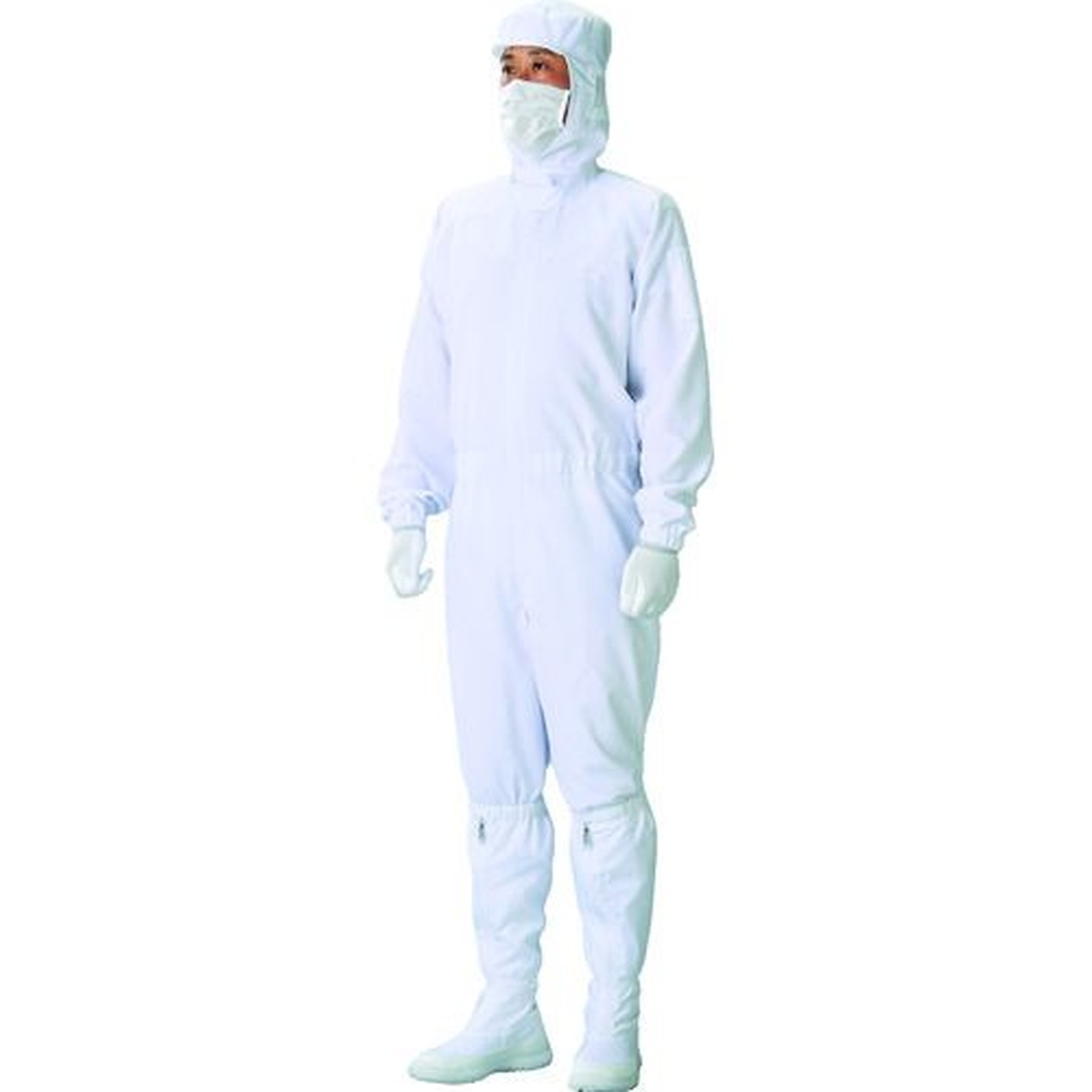 【期間限定!対象商品P2～20倍】 ＡＤＣＬＥＡＮ クリーンスーツ ホワイト Ｓ 1着 (CK10341S)