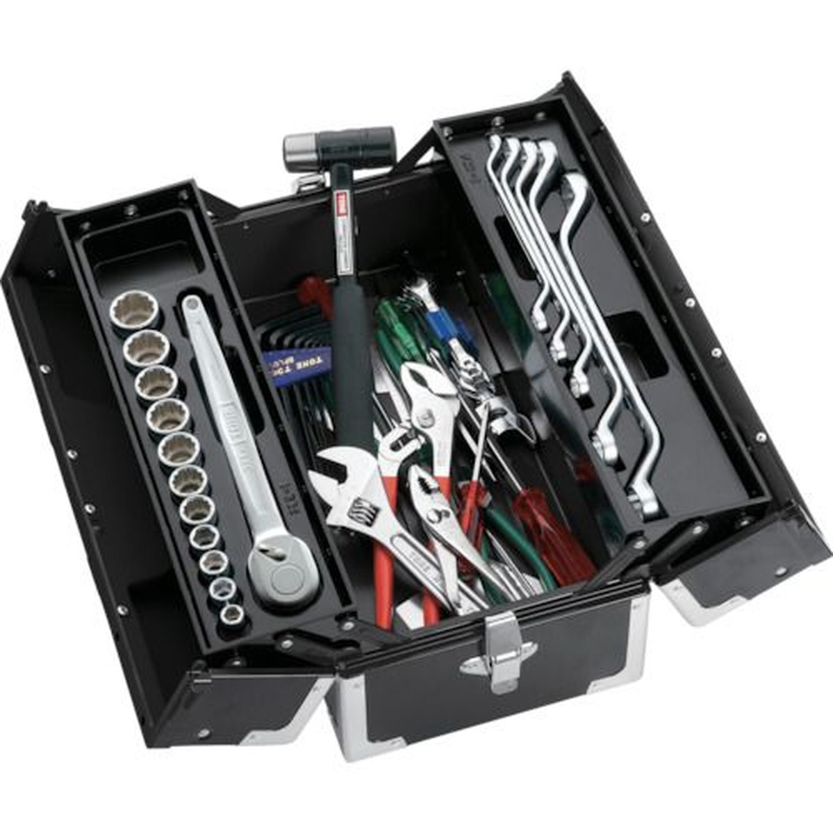 【期間限定!対象商品P2～20倍】 ＴＯＮＥ 整備用工具セット ＴＳＳ４６０ツールセット マットブラック 間口４３３×奥行２２０×高さ１９５ｍｍ 1Ｓ (TSS460BK)