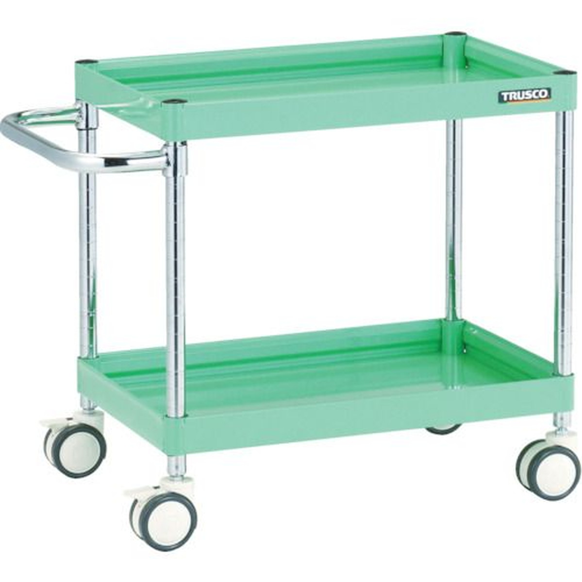 【SS押さえる 38万商いもの以上10%OFF】 ＴＲＵＳＣＯ 手道具手押し車 ファルコンワゴン ６００×４００ ウレタン双輪車 青少年緑であること 1台 (FAW662DYG)