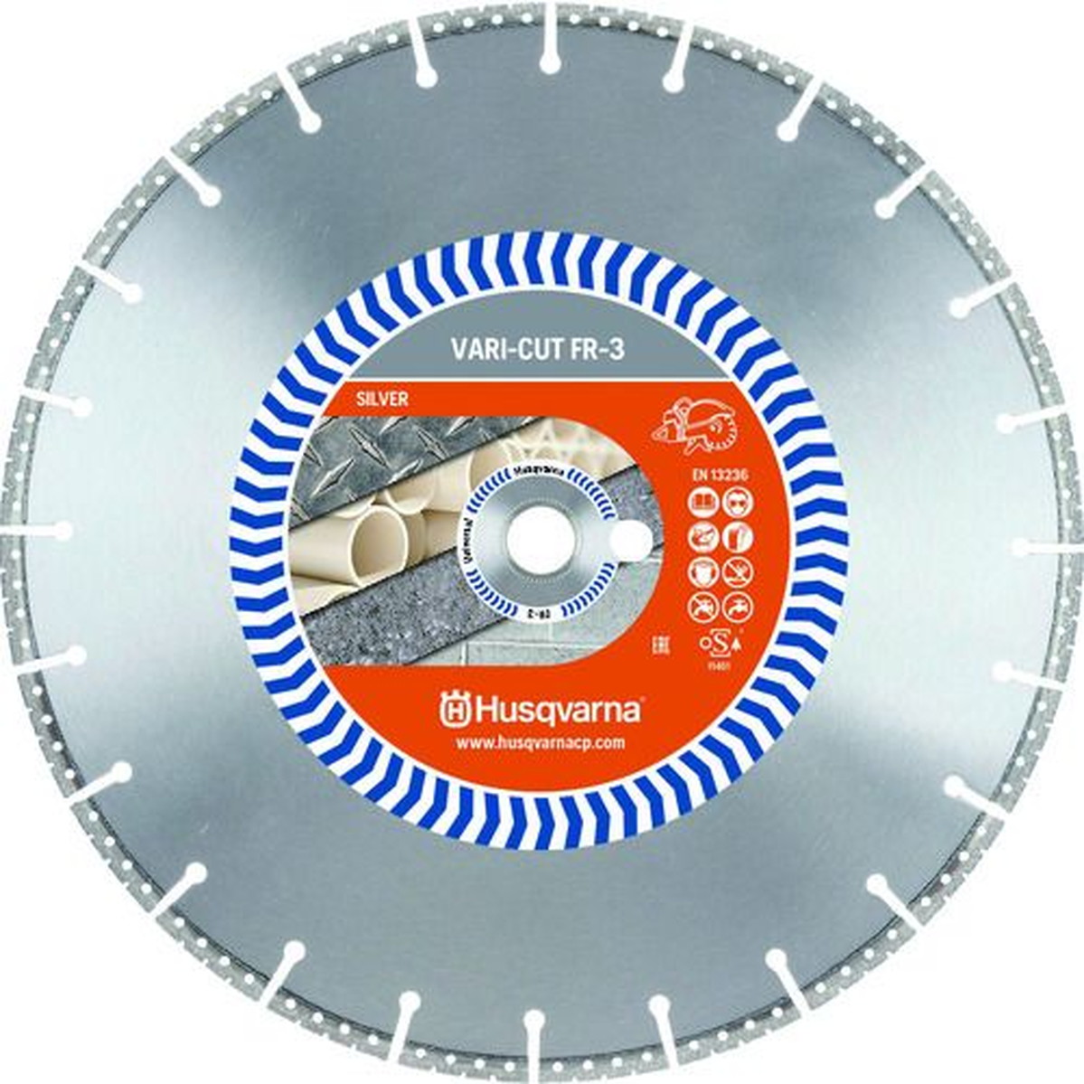 【SS制限事項 38万商いもの以上10%OFF】 Ｈｕｓｑｖａｒｎａ 金剛石切断機 ＶＡＲＩ－ＣＵＴ ＦＲ－３ Ｒｅｓｃｕｅ 乾湿兼用 １２in 1枚 (574853902)