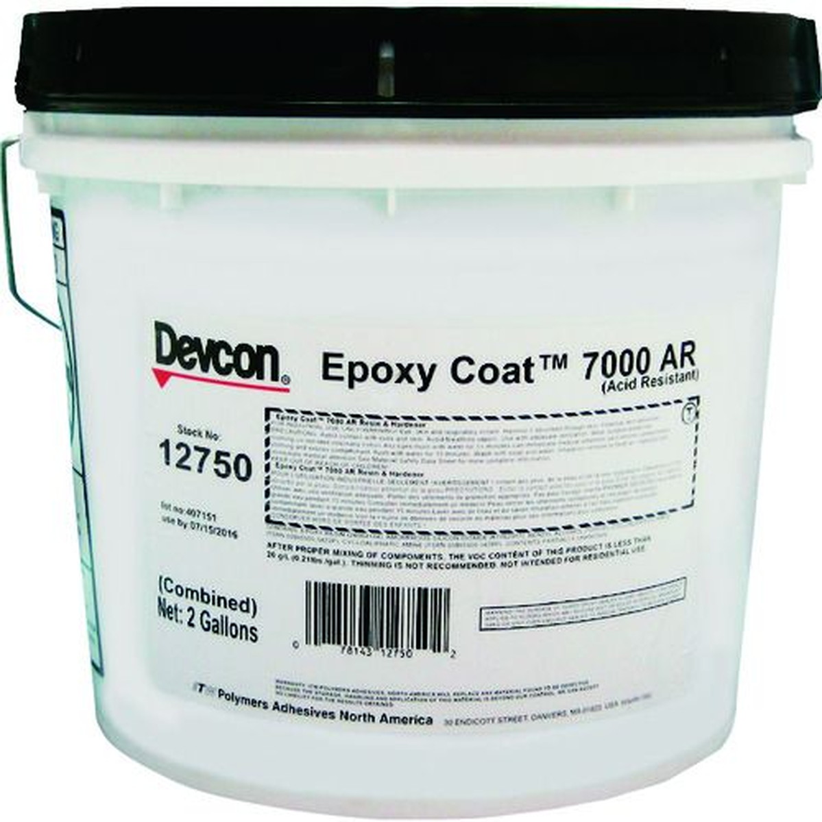 【SS押さえる 38万商いもの以上10%OFF】 ＤＥＶＣＯＮ 耐薬品性裏打ち材 ＥＣ７０００ＡＲ ２gal 1Ｓ (DV12750)