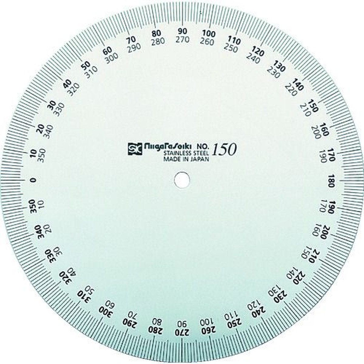 【期間限定!対象商品P2～20倍】 ＳＫ　プロトラクター　Ｎｏ．１９３　１５０ｍｍ　正円タイプ　ステンレス仕上　1個 (PRT193150)｜福祉用具のバリューケア 6,460円