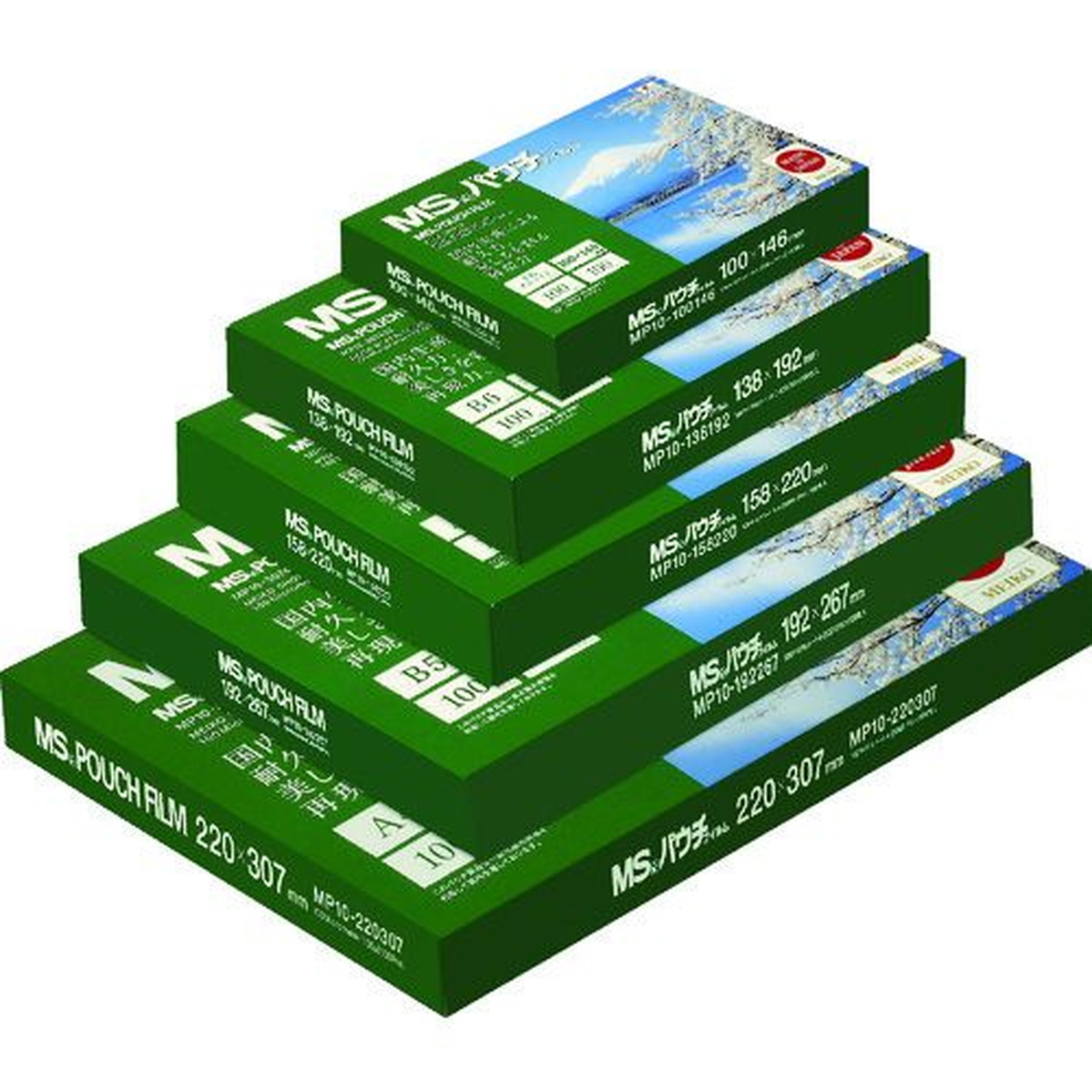 【期間限定!対象商品P2～20倍】 ＭＳ　パウチフィルム　ＭＰ１５&minus;３０７４３０　（１００枚入）　1箱 (MP15307430)｜福祉用具のバリューケア