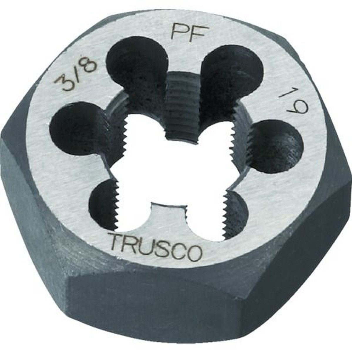 【SS制限事項 38万商いもの以上10%OFF】 ＴＲＵＳＣＯ 六角サラエナットダイス ＰＦ１－１１ 1個 (TD61PF11)