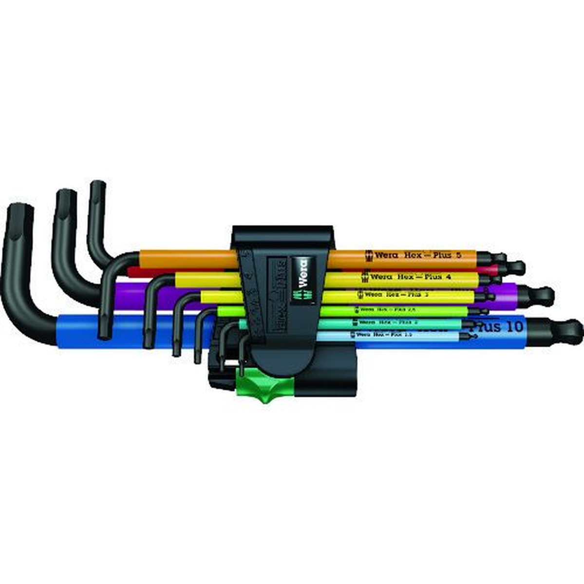 【SS押さえる 38万商いもの以上10%OFF】 Ｗｅｒａ ９５０ＳＰＫＬ／９ＳＭＮ マルチカラーヘックスキーセット 1Ｓ (073593)