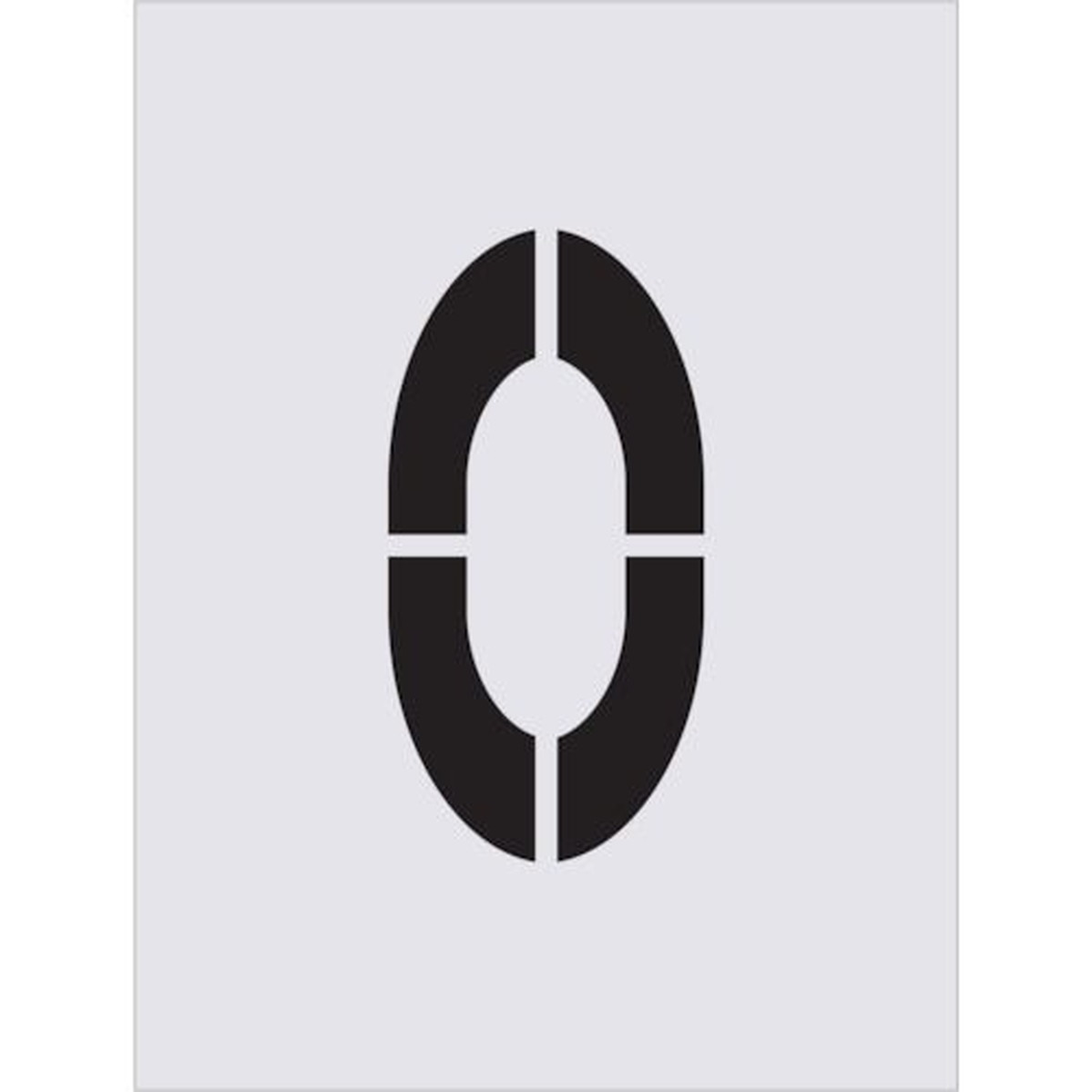 【期間限定!対象商品P2～20倍】 ＩＭ　ステンシル　０　文字サイズ２５０×１２５ｍｍ　1枚 (AST78)
