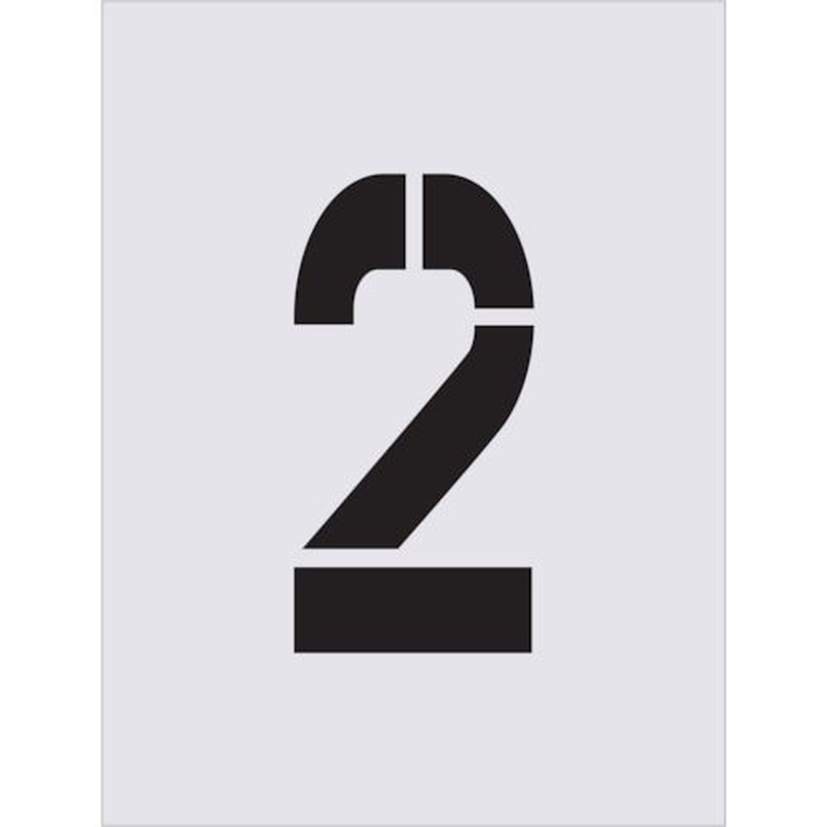 【期間限定!対象商品P2～20倍】 ＩＭ　ステンシル　２　文字サイズ２５０×１２５ｍｍ　1枚 (AST80) 4,648円