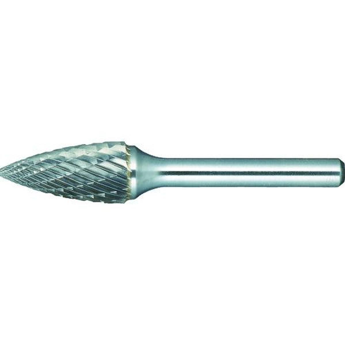 【期間限定!対象商品P2～20倍】 ＴＲＵＳＣＯ　超硬バー　トンガリ型　Φ１２．７Ｘ刃長２５Ｘ軸６　コースカット　1本 (TH4C127)