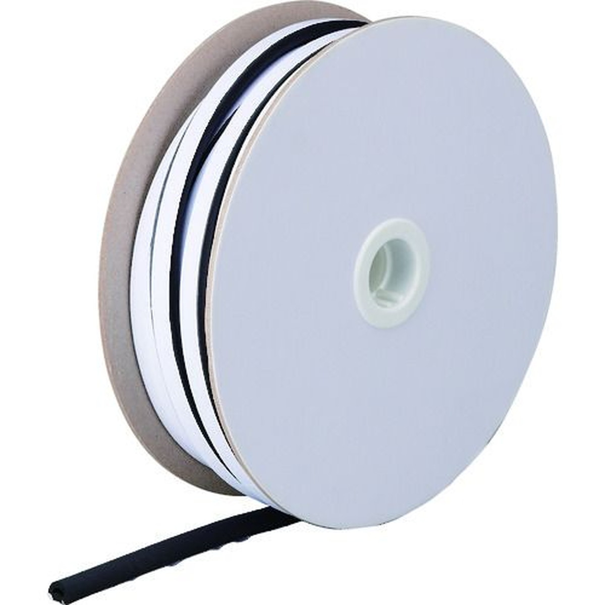 【期間限定!対象商品P2～20倍】 ＴＲＵＳＣＯ　粘着付Ｄ型スポンジ　１５ｍｍ&times;１０ｍｍ&times;２５ｍ　1巻 (TSDN151025)｜福祉用具のバリューケア 10,696円
