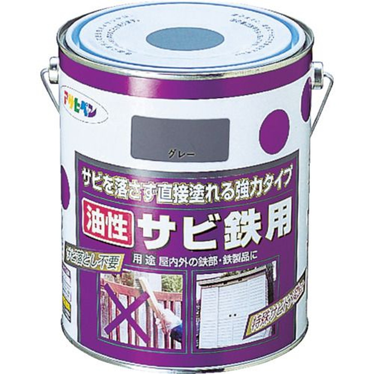 【SS押さえる 38万商いもの以上10%OFF】 アサヒペン 油性サビ鉄用１．８Ｌ 赤さび 1缶 (518422)