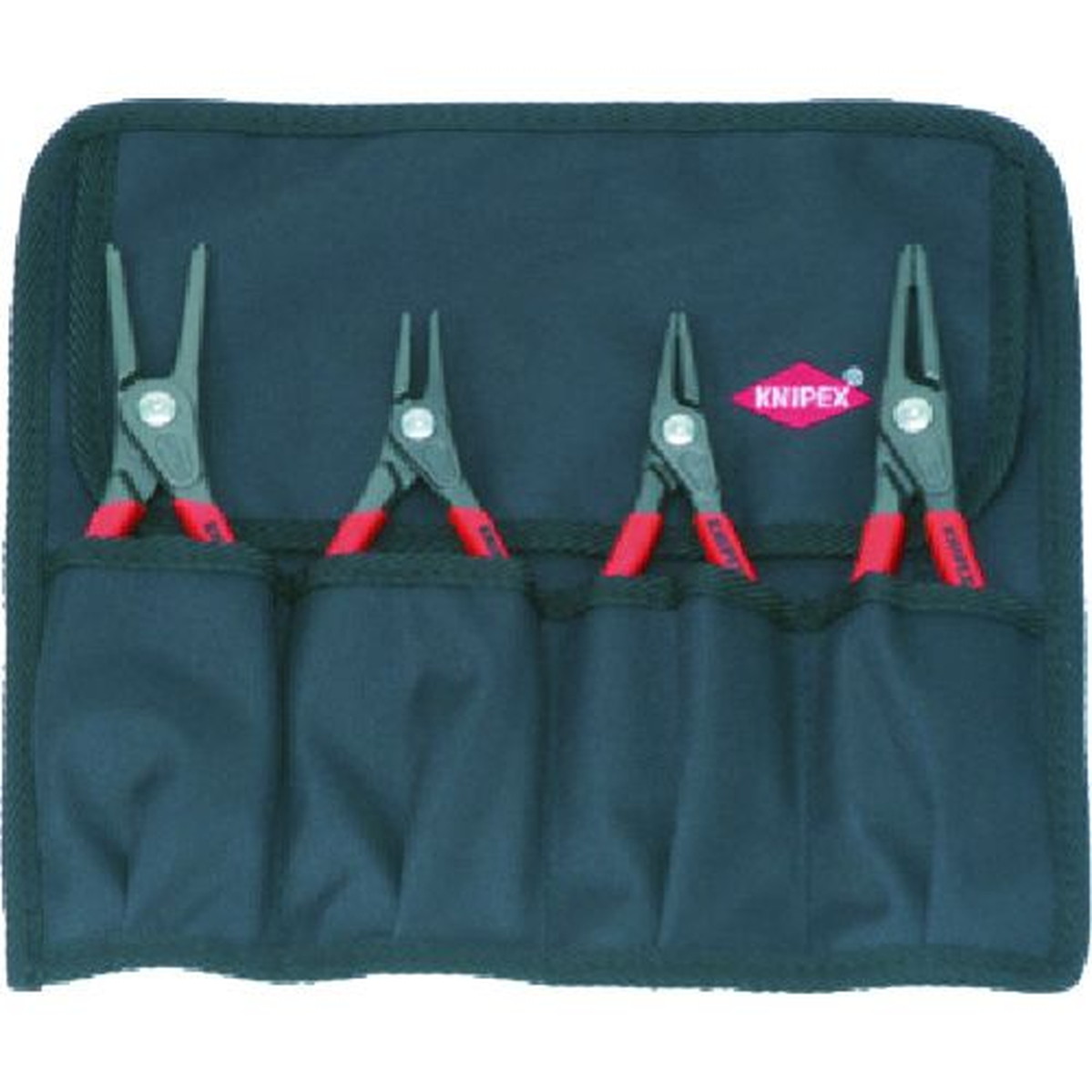 【SS押さえる 38万商いもの以上10%OFF】 ＫＮＩＰＥＸ ４本組 スナップリングプライヤー 1Ｓ (001957)