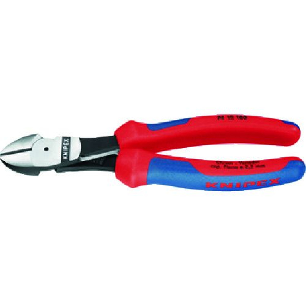 【期間限定!対象商品P2~20倍】 KNIPEX 強力型ニッパー バネ付 180mm 1丁 (7412180)