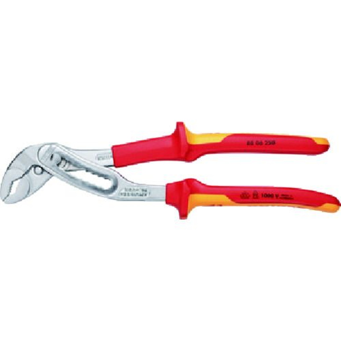 【SS押さえる 38万商いもの以上10%OFF】 ＫＮＩＰＥＸ １０００Ｖ不成立ウォーターポンププライヤー アリゲーター ２５０粍 1丁 (8806250)
