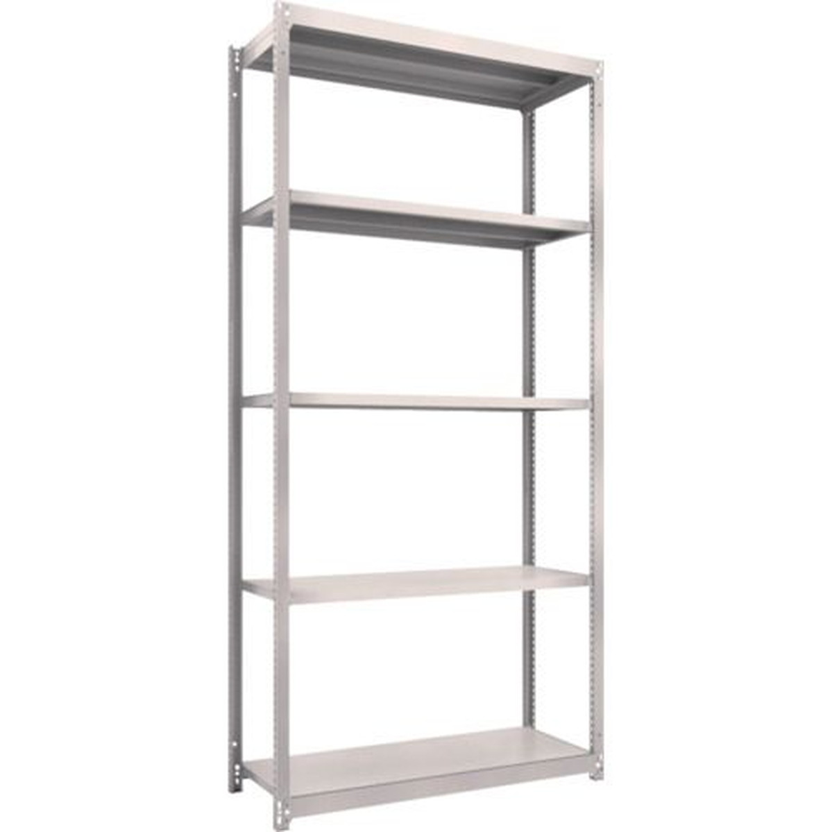 【期間限定!対象商品P2～20倍】 ＴＲＵＳＣＯ　スチールラック　Ｍ１．５型軽中量棚　１１６０Ｘ４４５ＸＨ２４００　５段単体　ネオグレー　1Ｓ (M1.58445)｜福祉用具のバリューケア