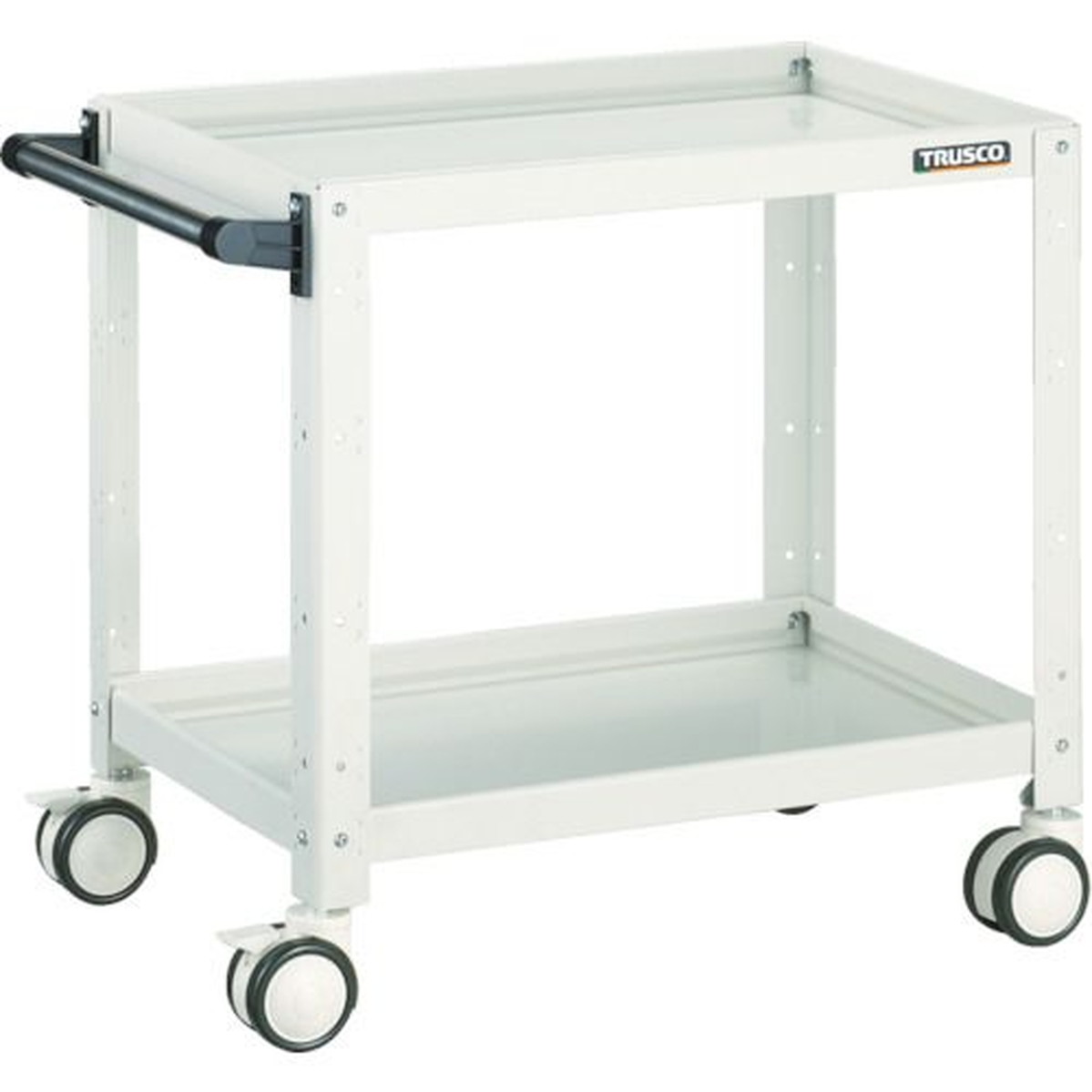 【SS押さえる 38万商いもの以上10%OFF】 ＴＲＵＳＣＯ 手道具手押し車 バーディワゴン ６００×４００×Ｈ６００ ウレタン双輪 白いこと 1台 (BDW662DW)