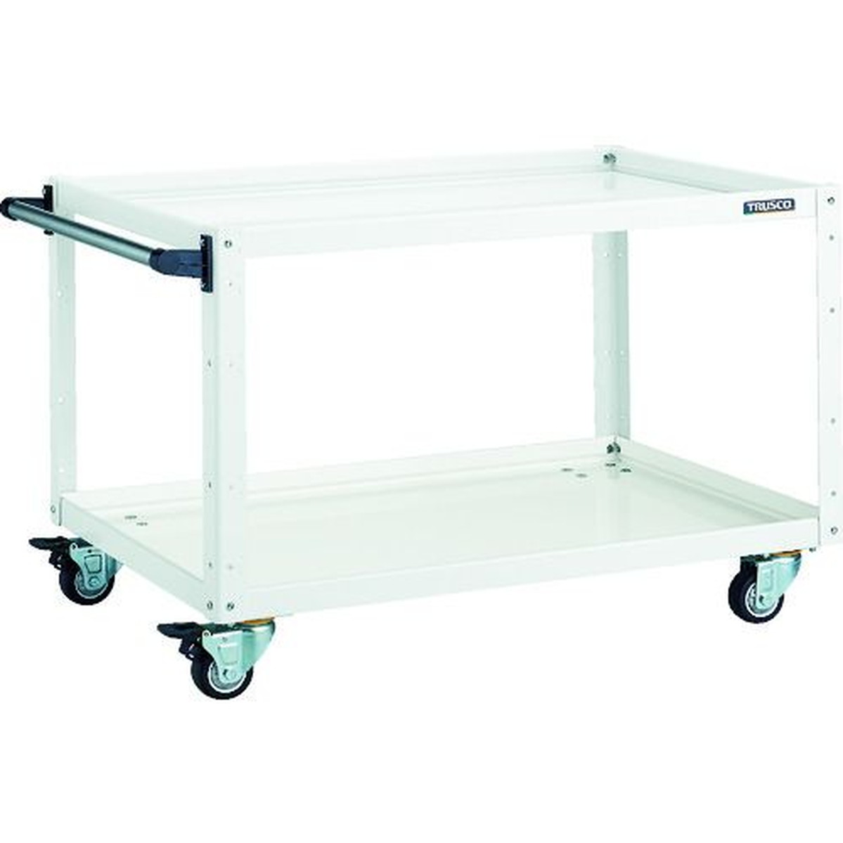 【SS押さえる 38万商いもの以上10%OFF】 ＴＲＵＳＣＯ 手道具手押し車 鷲手押し車 ７５０×５００×Ｈ６００ ウレタン４輪自在 白いこと 1台 (EGW672UJW)