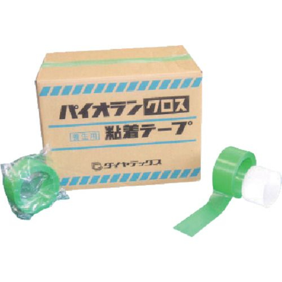 【期間限定!対象商品P2～20倍】 パイオラン　コアレステープ　５０ｍｍ×２５ｍ　グリーン　（３０巻入）　1箱 (Y09GR50CORELESS)