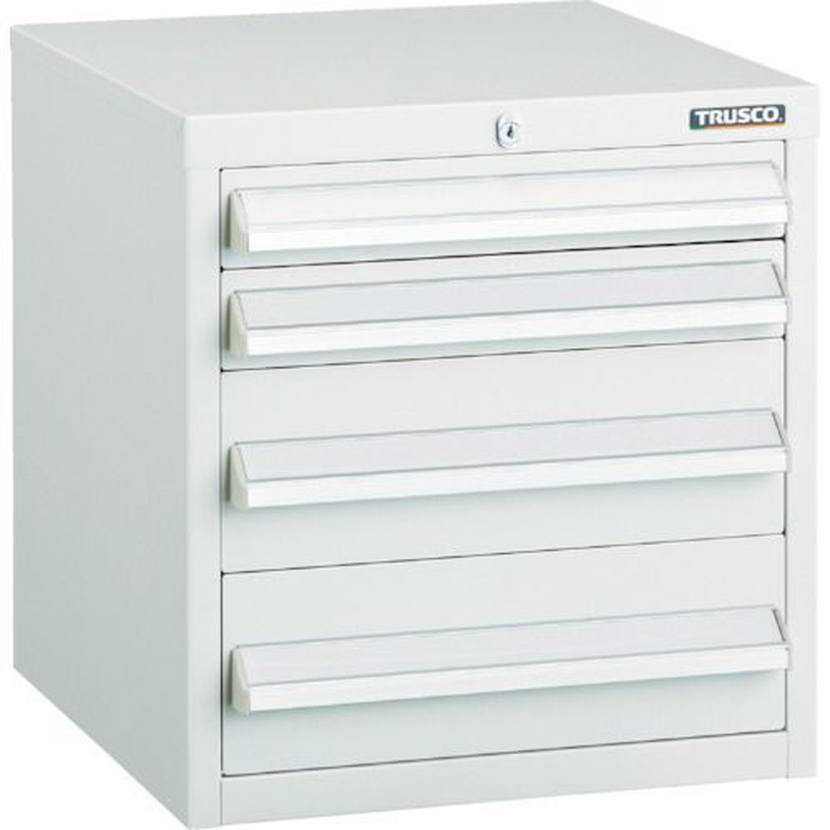 【期間限定!対象商品P2~20倍】 TRUSCO LVR型キャビネット 392X412XH420 引出4段 W 1台 (LVR422W)|福祉用具のバリューケア