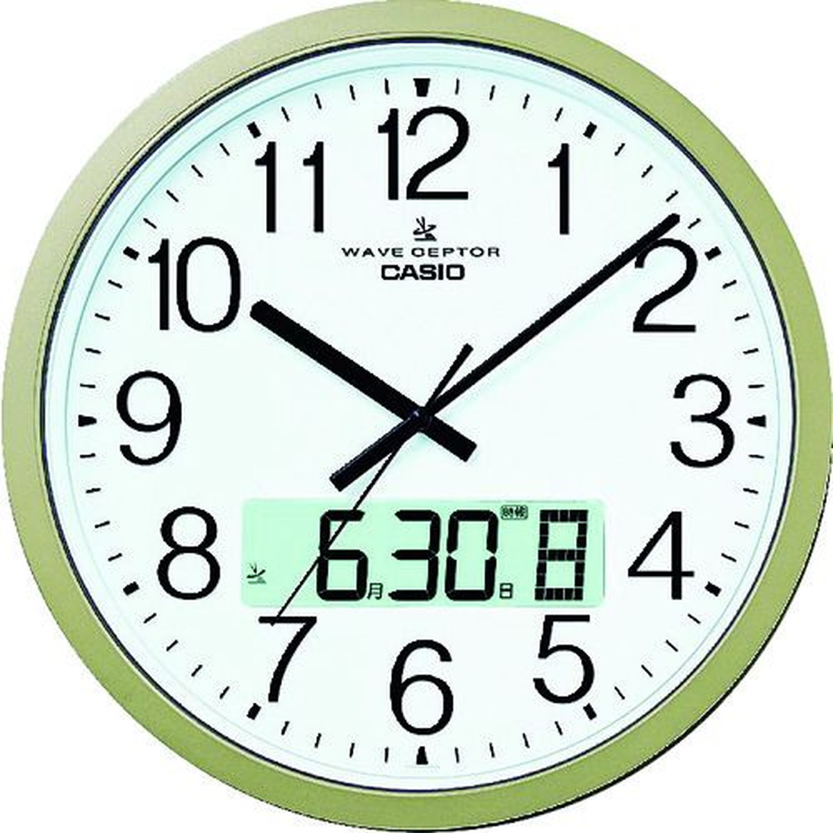 【SS押さえる 38万商いもの以上10%OFF】 カシオ 電磁波柱時計 差しわたし３８０粍 1個 (集積回路4100J9JF)