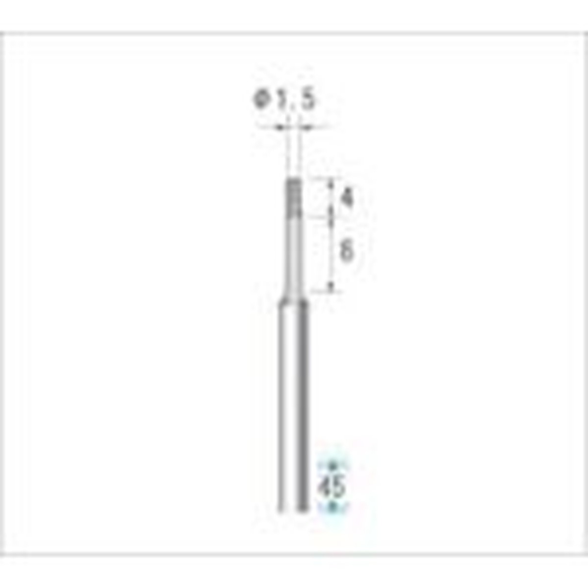 【期間限定!対象商品P2～20倍】 ナカニシ 超硬軸電着ＣＢＮバー 円筒型 φ１．５×４×軸φ３ ＃１４０ 1本 (12261)