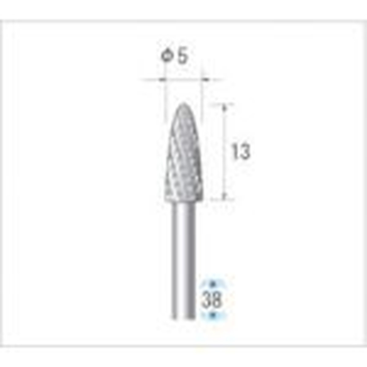 【SS押さえる 38万商いもの以上10%OFF】 ナカニシ 超硬截断機 弾丸型 ダブルとり捨てる φ５×１２．７×軸φ３ 1本 (24343)