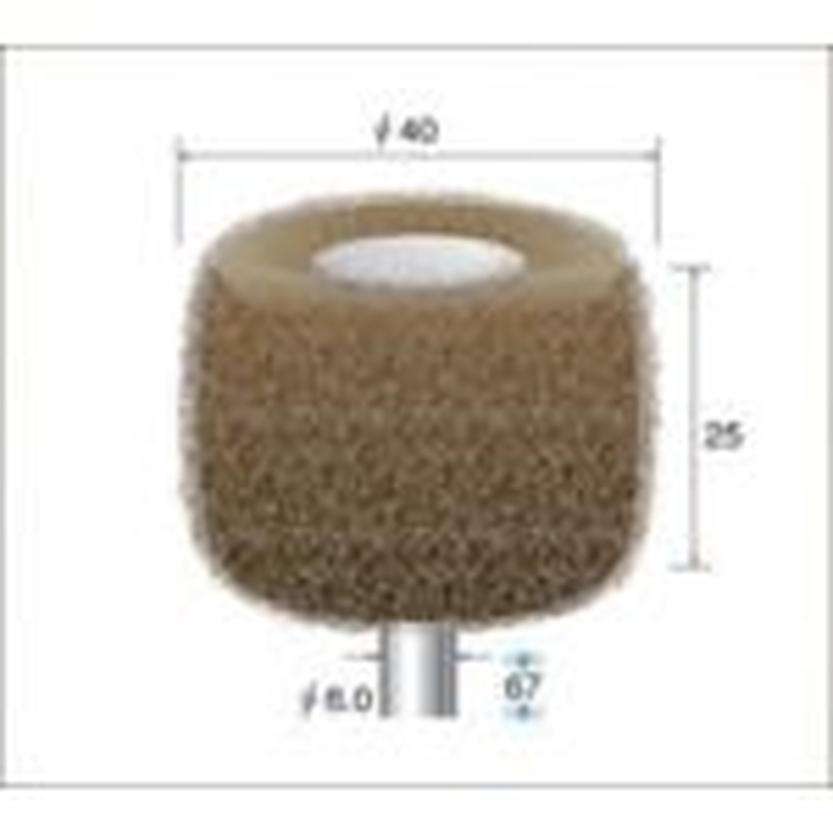 【SS押さえる 38万商いもの以上10%OFF】 ナカニシ ファイバーサンダー ３本入 φ４０×２５×軸φ６ ＃１８０ 1Ｐｋ (48745)