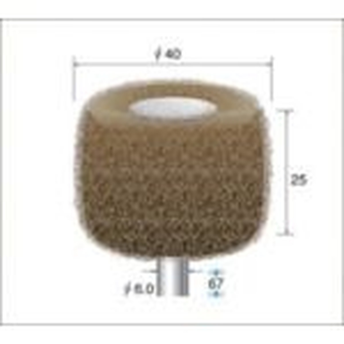 【SS押さえる 38万商いもの以上10%OFF】 ナカニシ ファイバーサンダー ３本入 φ４０×２５×軸φ６ ＃３２０ 1Ｐｋ (48747)