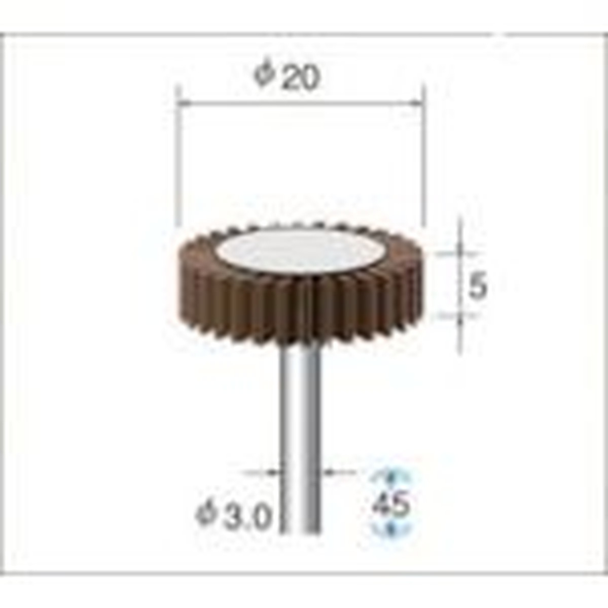 【SS押さえる 38万商いもの以上10%OFF】 ナカニシ フラップサンダー ５本入 φ２０×５×軸φ３ ＃６０ 1Ｐｋ (49141)