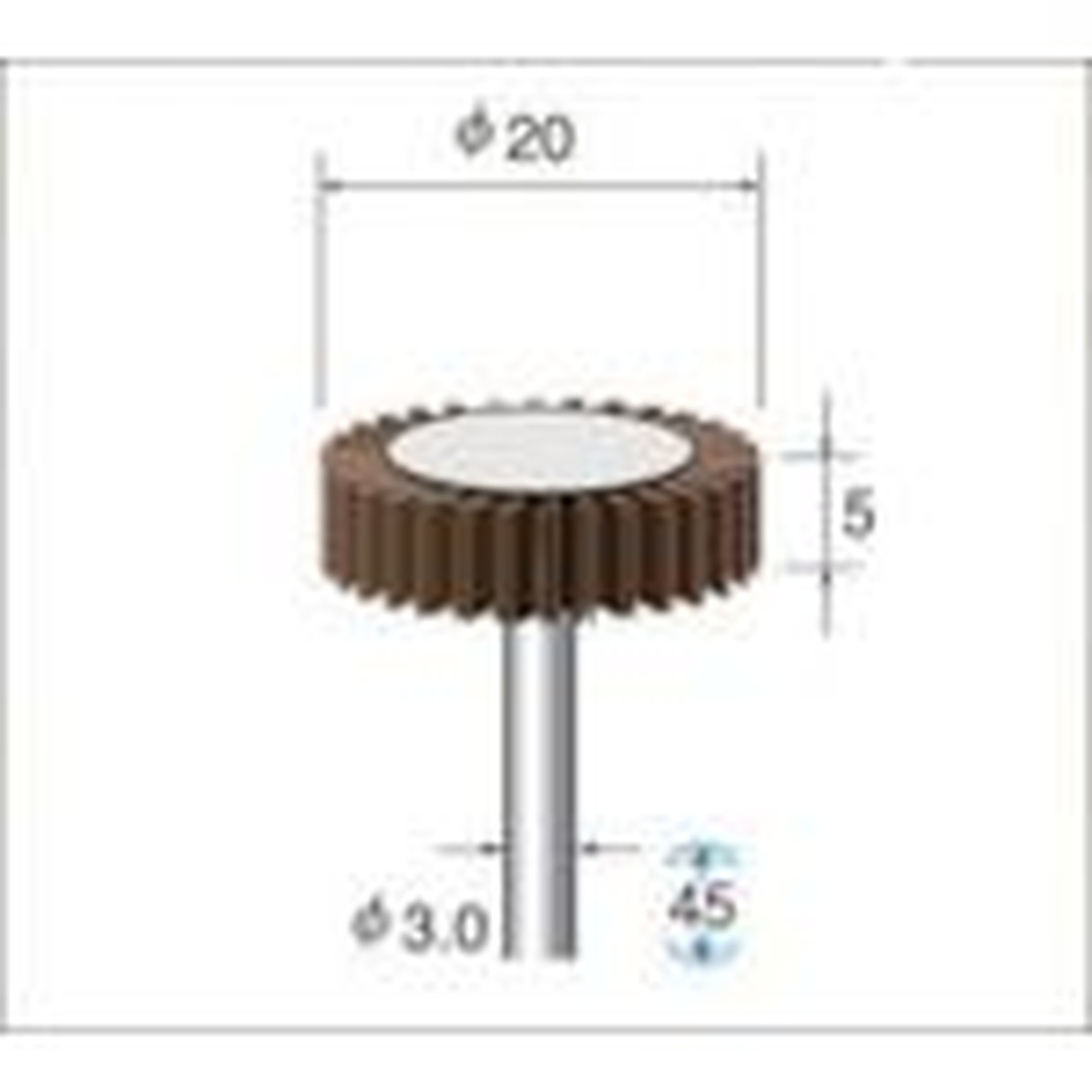 【SS押さえる 38万商いもの以上10%OFF】 ナカニシ フラップサンダー ５本入 φ２０×５×軸φ３ ＃３２０ 1Ｐｋ (49146)