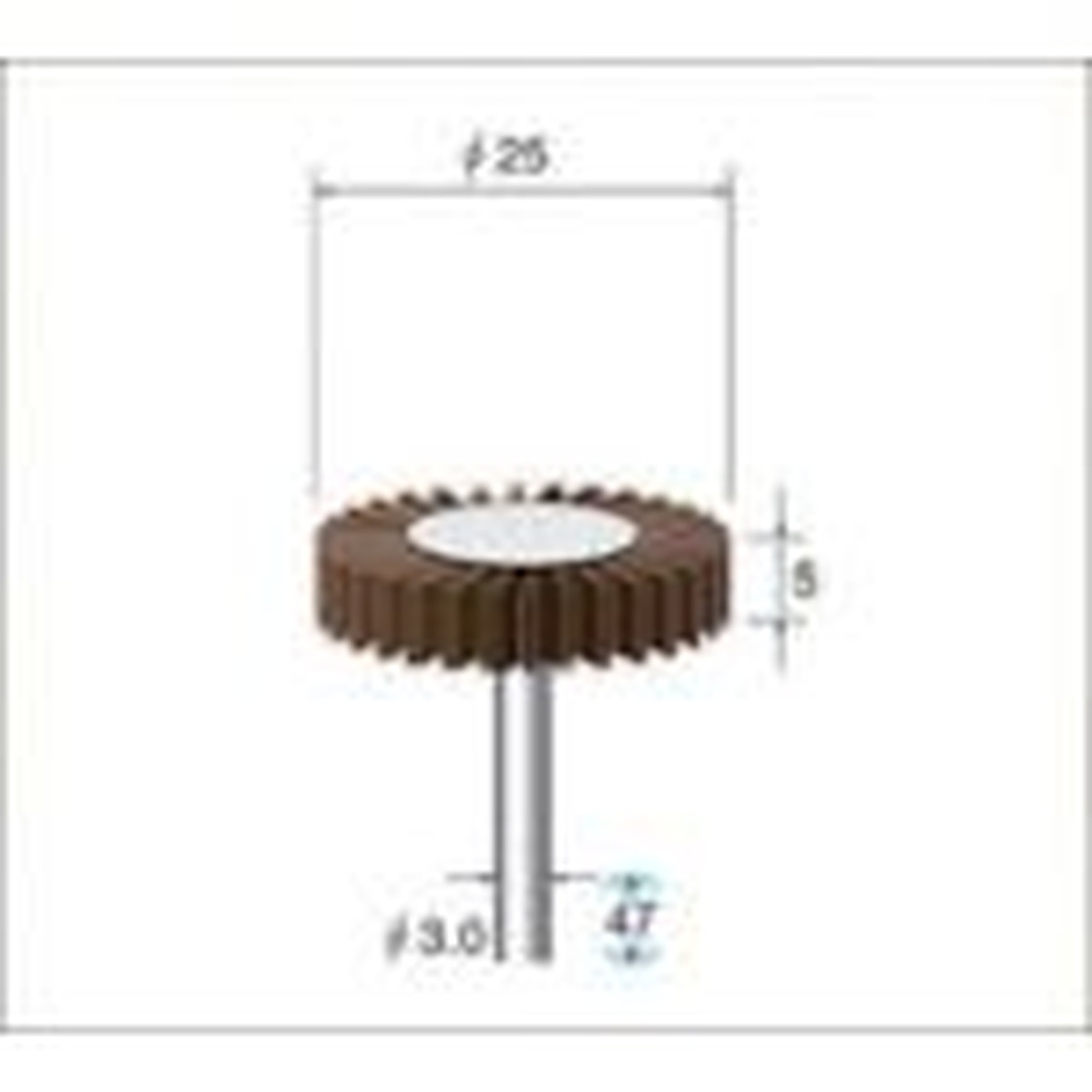 【SS押さえる 38万商いもの以上10%OFF】 ナカニシ フラップサンダー ５本入 φ２５×５×軸φ３ ＃２４０ 1Ｐｋ (49175)
