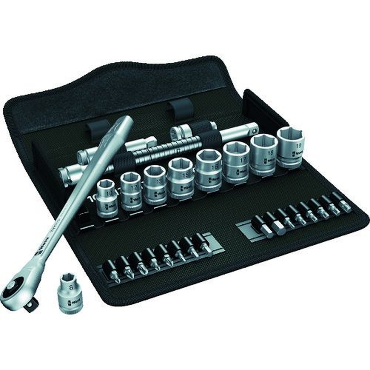【SS制限事項 38万商いもの以上10%OFF】 Ｗｅｒａ ８１００ＳＣ７ サイクロップラチェット「金属元素」仕掛ける １／２ 1Ｓ (004077)