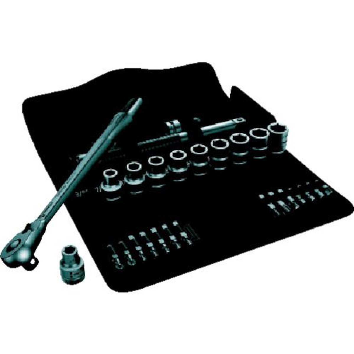 【期間限定!対象商品P2～20倍】 Ｗｅｒａ　ソケットレンチセット　８１００ＳＣ１１　サイクロップラチェット「メタル」セット　１／２　インチサイズ　1Ｓ (004081)