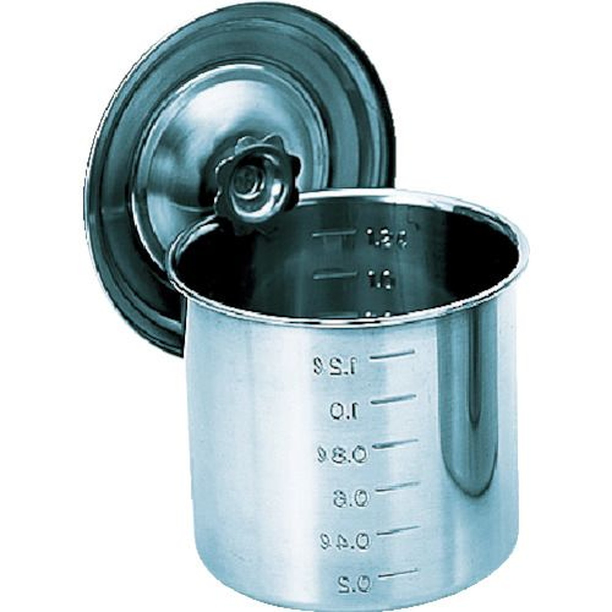 【期間限定!対象商品P2～20倍】 ＴＲＵＳＣＯ　ステンレスポット蓋付　１４０ｘ１４０　２．１Ｌ　手ナシ　1個 (TSH4614)