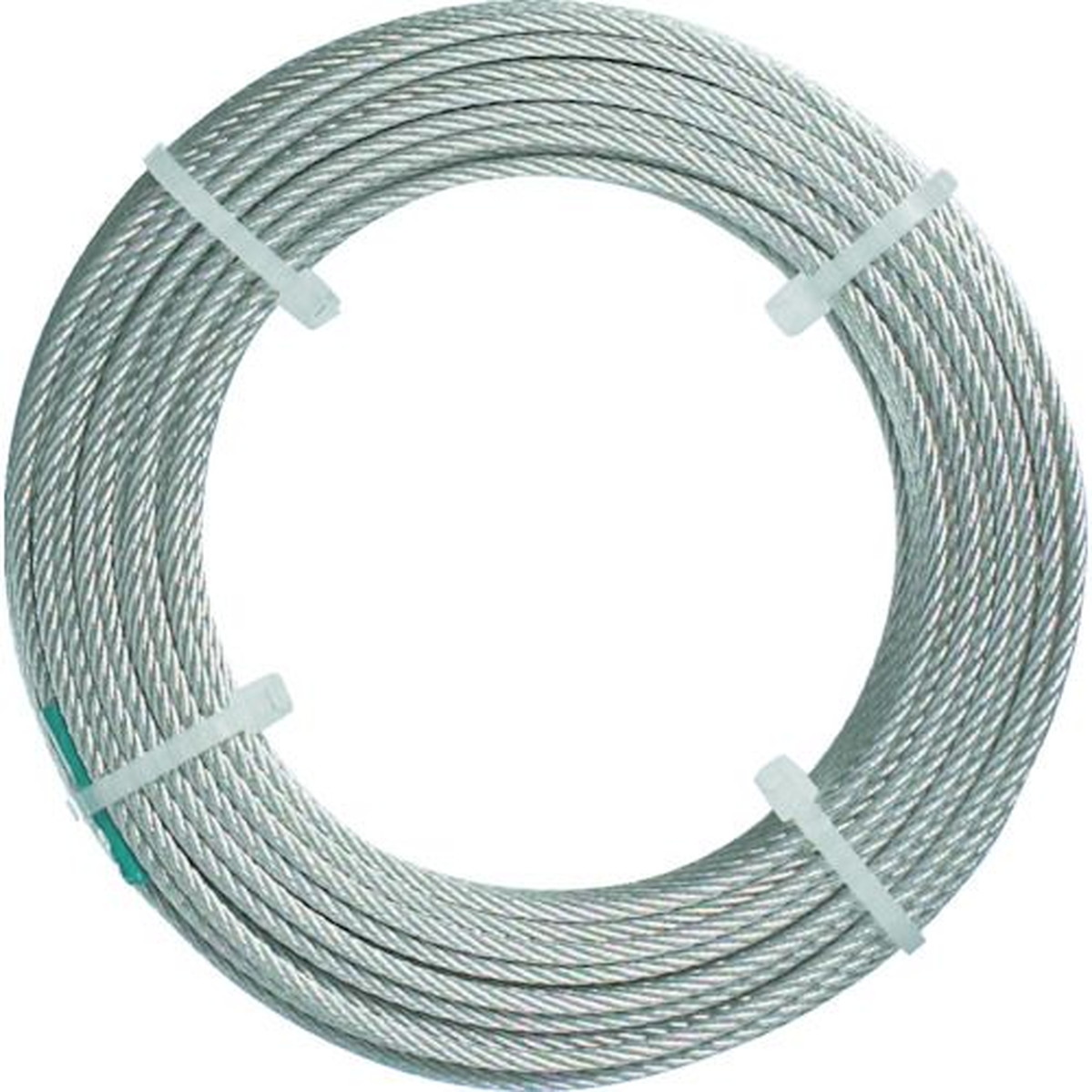 【期間限定!対象商品P2～20倍】 ＴＲＵＳＣＯ　ステンレスワイヤロープ　ナイロン被覆　Φ２．０（２．５）ｍｍＸ５０　1巻 (CWC2S50)