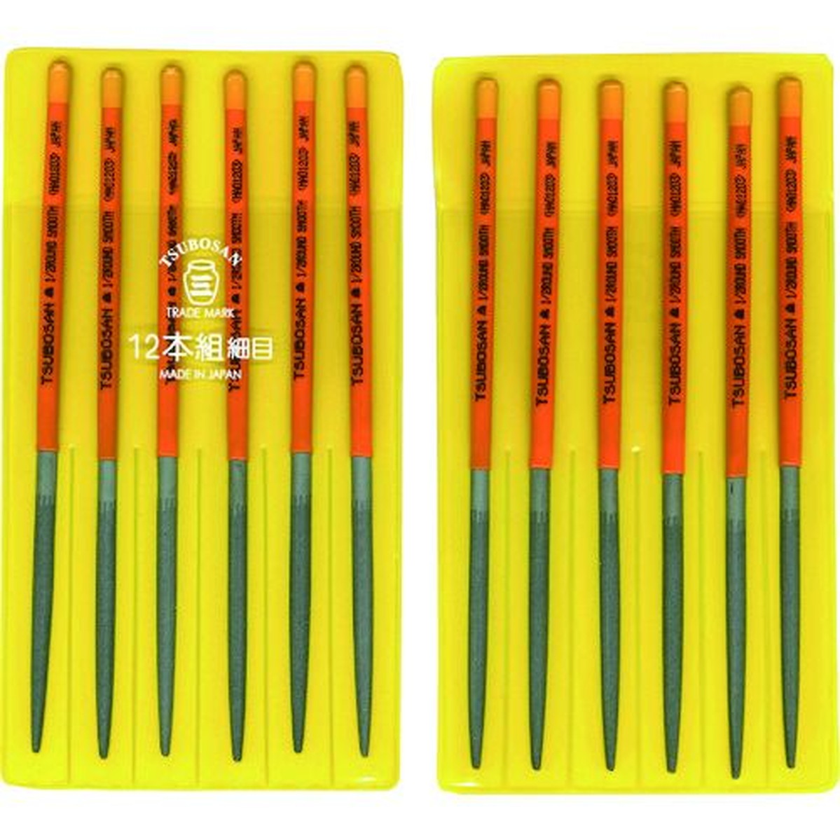 【SS制限事項 38万商いもの以上10%OFF】 ツボサン 組ヤスリ １２本組 半丸 所せまい 1Ｓ (HA01203)