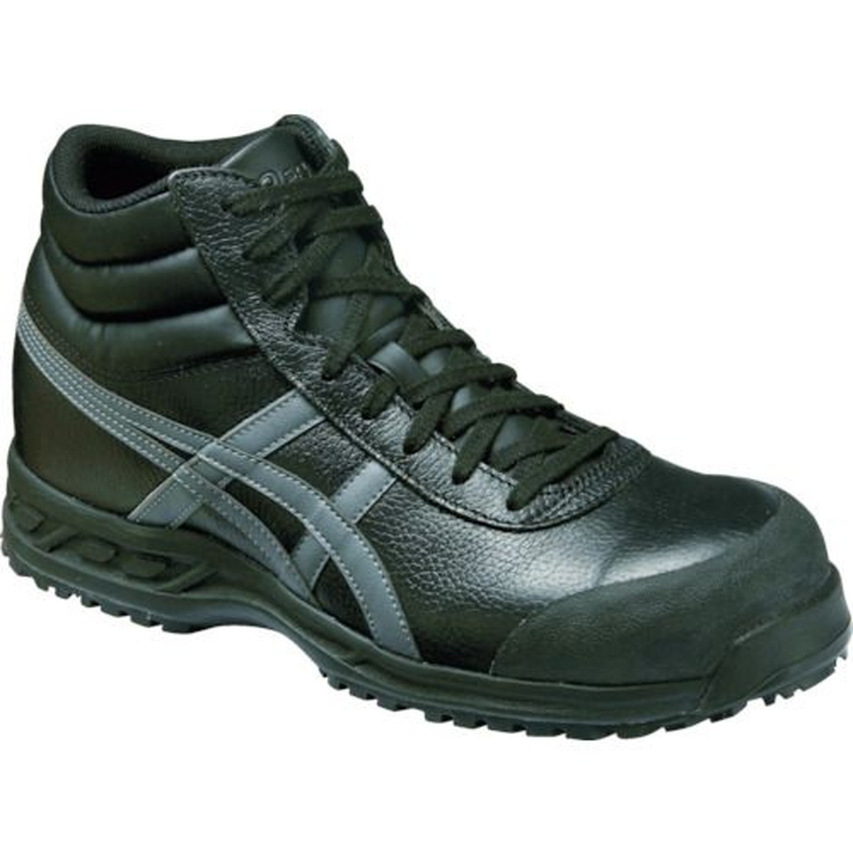 【期間限定!対象商品P2~20倍】 ASICS ウィンジョブ71S ブラック×ガンメタル 23.5cm 1足 (FFR71S.907523.5)