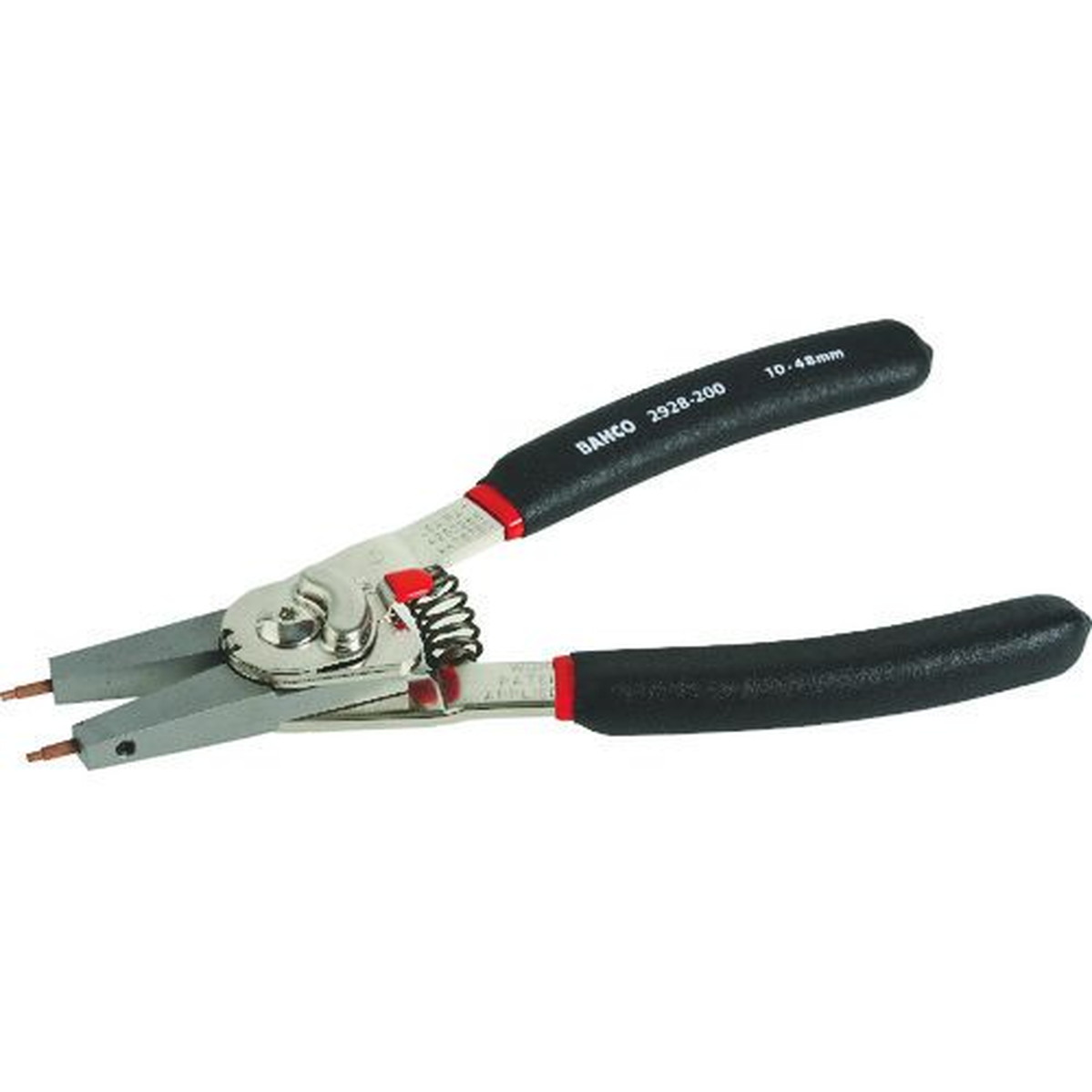 【期間限定!対象商品P2～20倍】 ＢＡＨＣＯ　穴・軸兼用スナップリングプライヤー　全長１６０ｍｍ　穴用適合リング７－２６ｍｍ　軸用適合リング３－２６ｍｍ　1丁 (2928160)