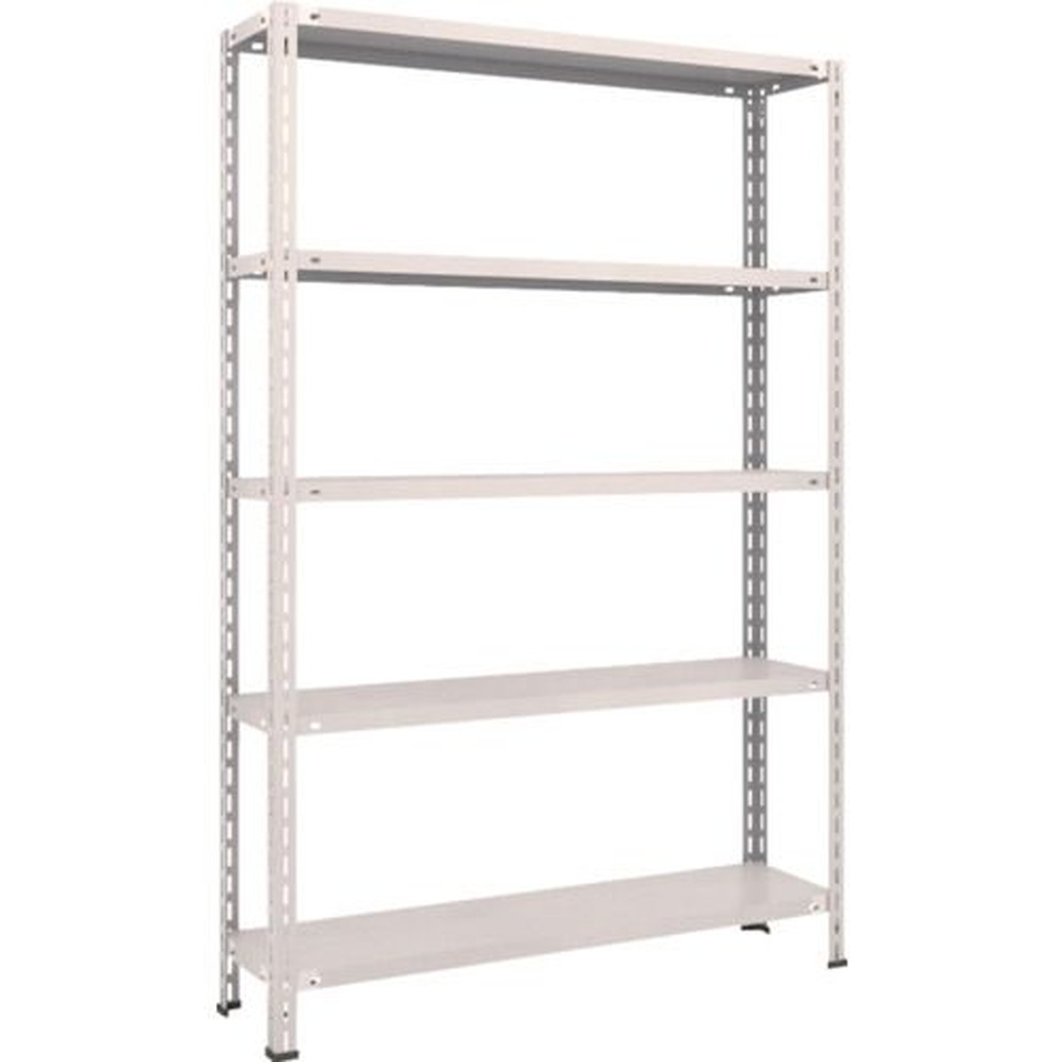 【期間限定!対象商品P2～20倍】 ＴＲＵＳＣＯ　スチールラック　軽量棚　中棚ボルトレス型１２００Ｘ３００Ｘ１８００　５段　ネオグレー　1台 (L64V15)