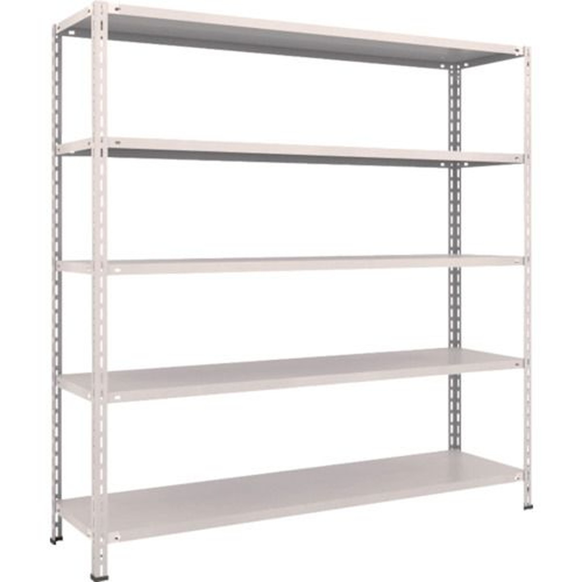 【期間限定!対象商品P2～20倍】 ＴＲＵＳＣＯ　スチールラック　軽量棚　中棚ボルトレス型１８００Ｘ４５０Ｘ１８００　５段　ネオグレー　1台 (L66X15)