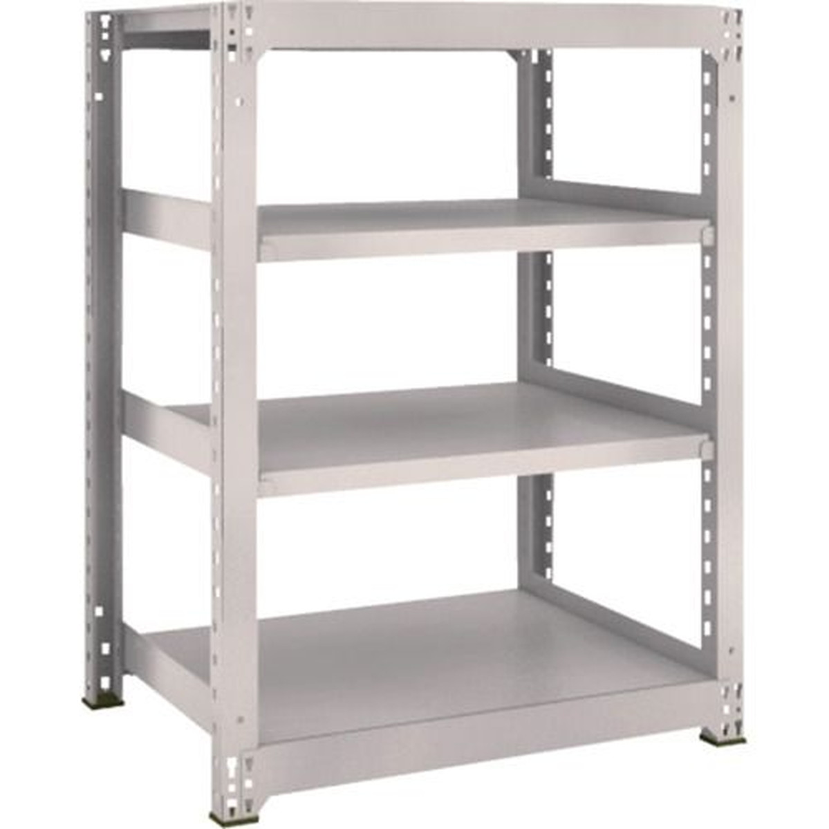【期間限定!対象商品P2~20倍】 TRUSCO スチールラック M3型中量棚 900×721×H1200 4段 単体 ネオグレー 1S (M34374)|福祉用具のバリューケア