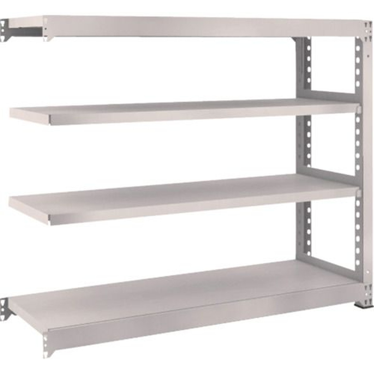 21超人気 ｔｒｕｓｃｏ ｍ５型中量棚 １５００ｘ４７１ｘｈ１２００ ４段 連結 ネオグレー 1台 驚きの安さ