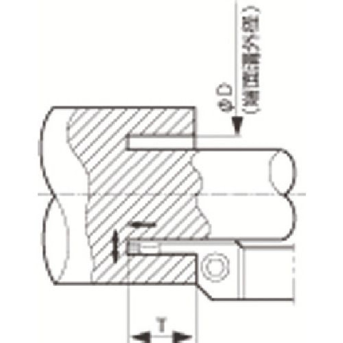 【期間限定!対象商品P2～20倍】 京セラ　多機能・端面溝入れ加工用ホルダ　ＫＦＭＳ　1個 (KFMSL2525M30403)