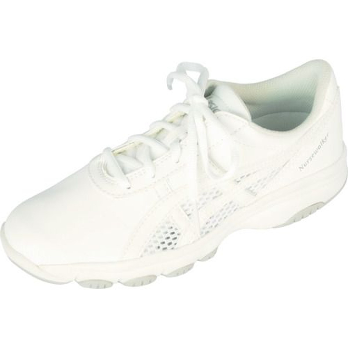 【期間限定!対象商品P2～20倍】 ＡＳＩＣＳ　ＮＵＲＳＥＷＡＬＫＥＲ２０１　ホワイト×ライトグレー　２５．５ｃｍ　1足 (FMN201.011325.5)