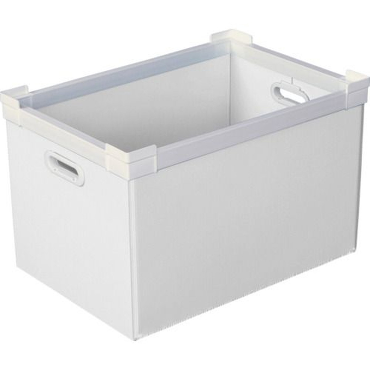 【SS制限事項 38万商いもの以上10%OFF】 ＫＵＮＩＭＯＲＩ プラダン ＮＳ入れもの ５０Ｌ（南西端っこ）白いこと 1個 (78300NS50LWH)